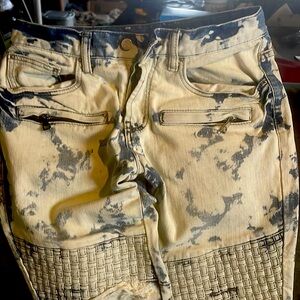 Detailed acid washed jeans brand DOPE